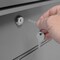Global Industrial 34-1/2W x 30D x 80H Cabinet Shop Desk with Pigeonhole Riser, Pegboard & Upper Cabinet, Gray 249692GY - alternate 4